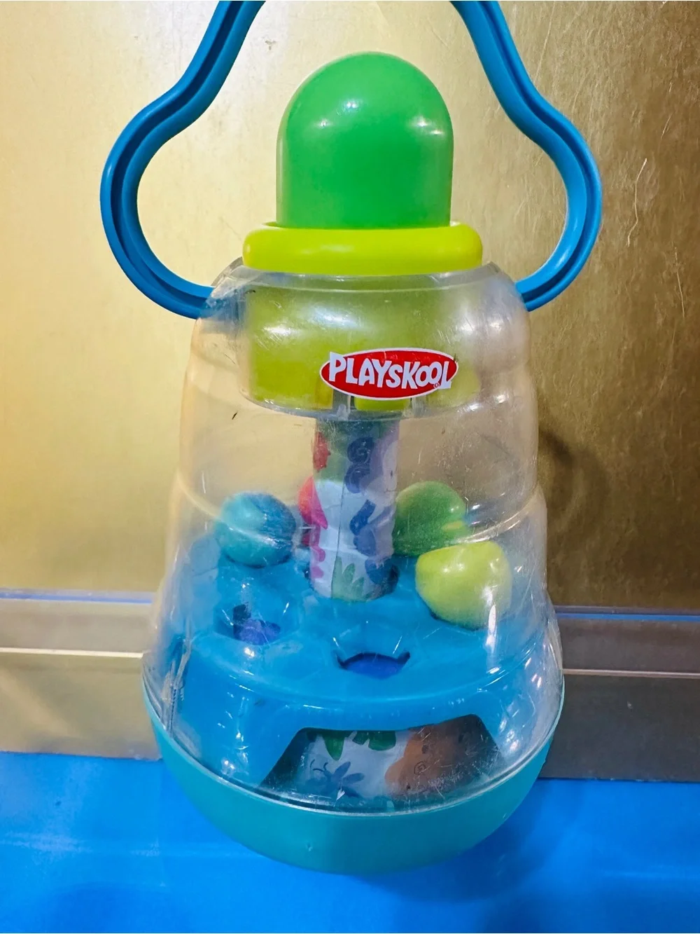 PLAYSKOOL Vintage 90’s Busy Tumble Spinning Balls Baby Push Popper Toy